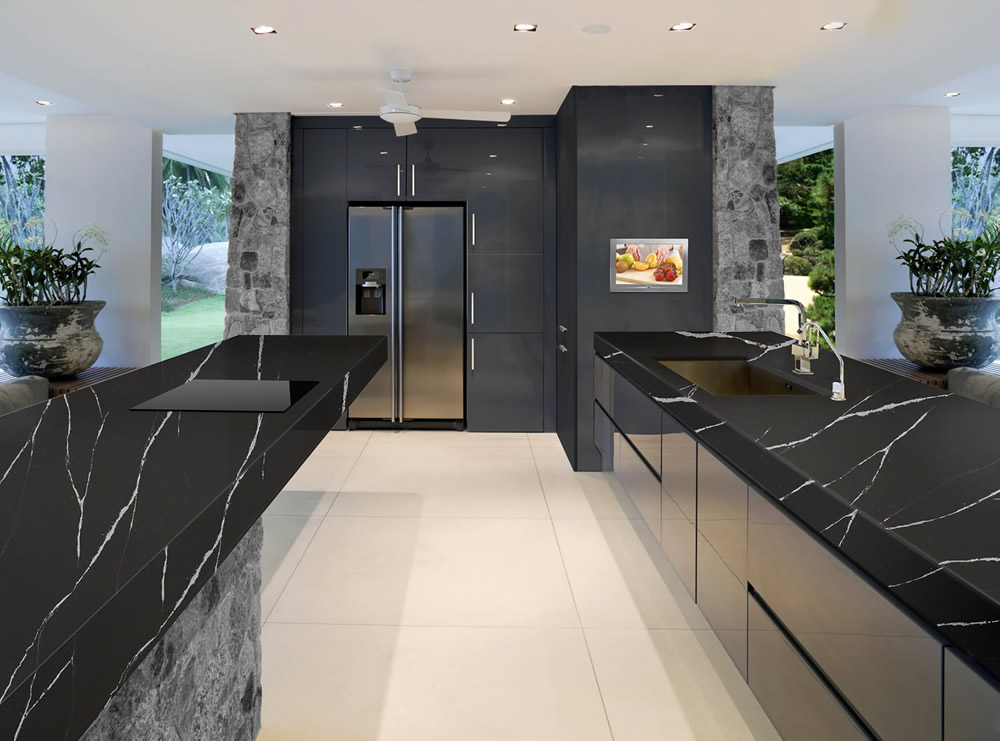 Itati Marmoleria - Silestone - Negro Marquina